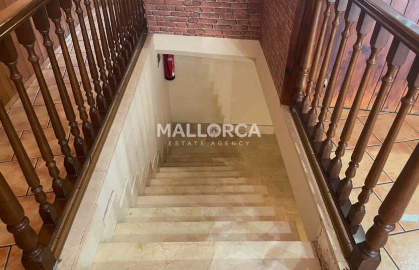 Staircase stylish wood calvia commercial for sale mallorca