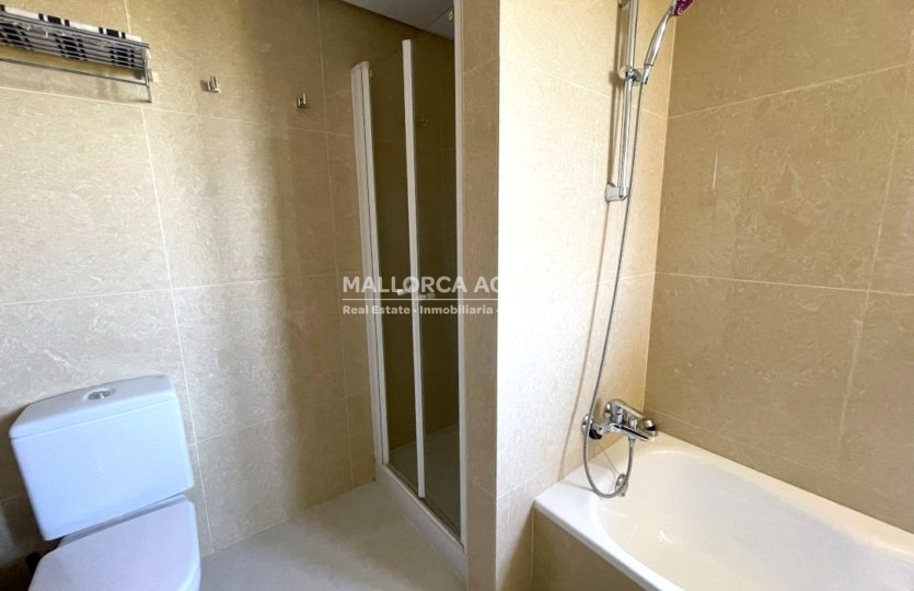 Bathroom in stylish modern duplex for sale in sol de mallorca