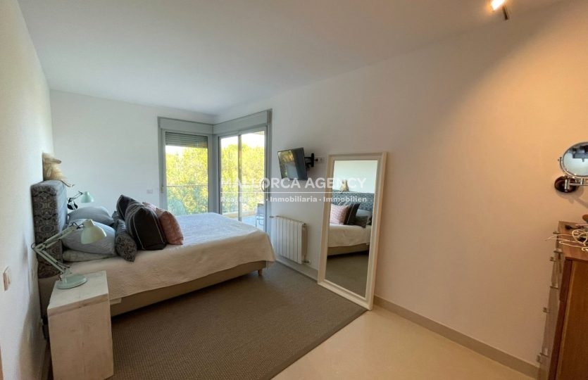Bedroom 3 in stylish modern duplex for sale in sol de mallorca