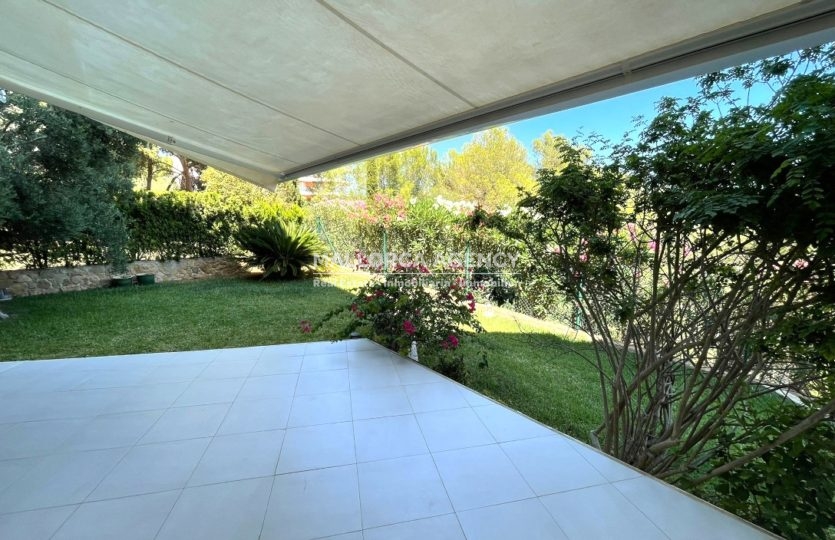 Garden&Terrace in stylish modern duplex for sale in sol de mallorca