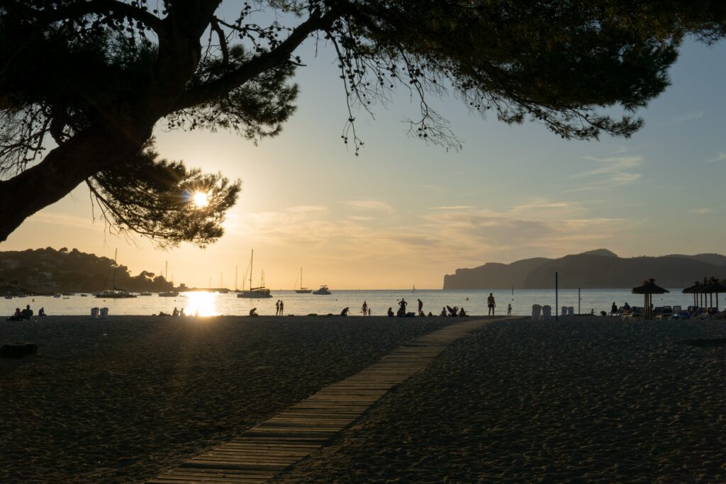 the beach in santa ponsa